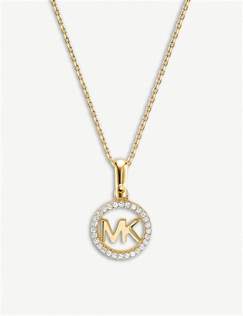 michael kors kette gold mit stein|Women's Gold Designer Jewelry .